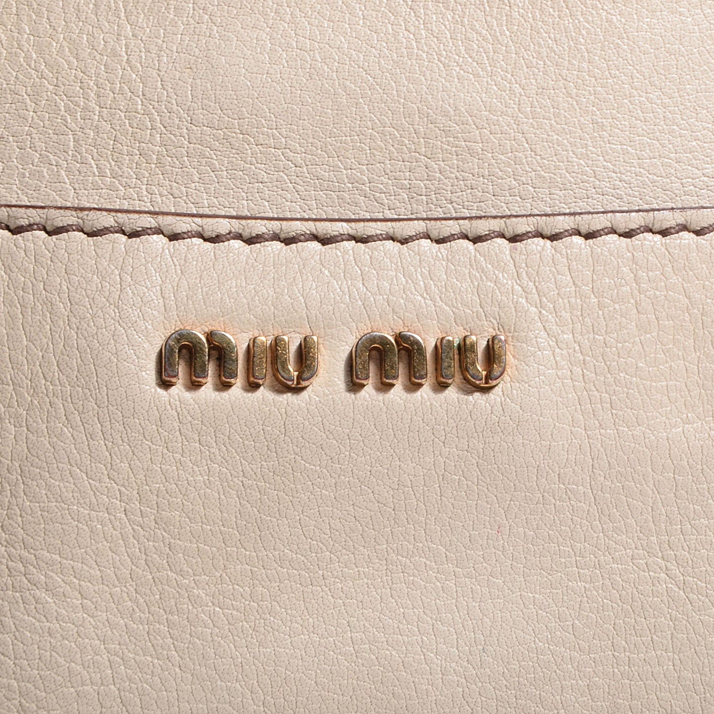 Leather Chain Shoulder Bag Ivory