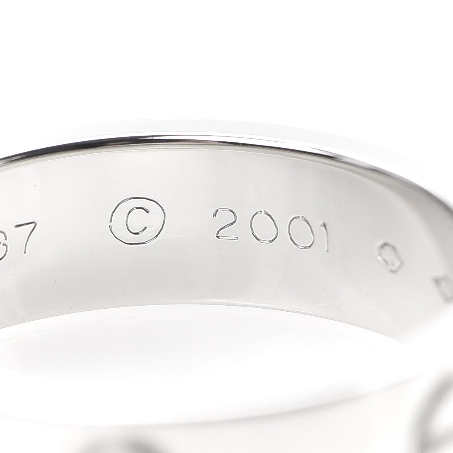 Cartier Platinum 5.5mm LOVE Ring 55 7.25 6 of 7