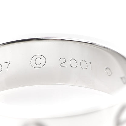 Cartier Platinum 5.5mm LOVE Ring 55 7.25 6 of 7