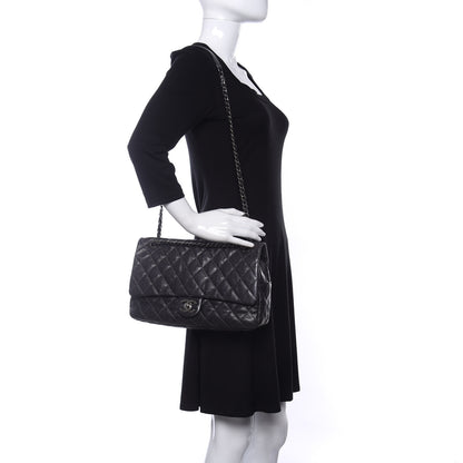 Chanel Iridescent Caviar Quilted Large Chic Flap Grey 2 of 9