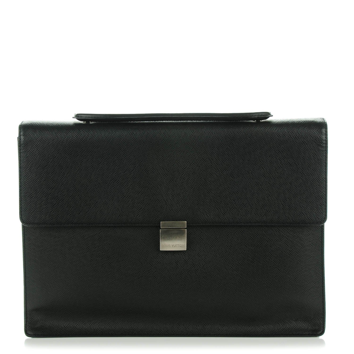 Louis Vuitton Taiga Angara Briefcase Black 1 of 7