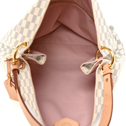 Louis Vuitton Damier Azur Graceful MM Rose Ballerine 5 of 20