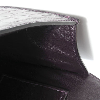 Hermes Niloticus Crocodile Egee Clutch Aubergine 8 of 8