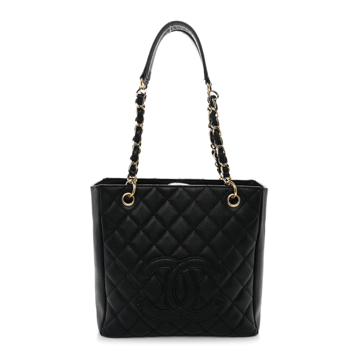 Chanel Caviar Quilted Petit Shopping Tote PST Black 1 of 11