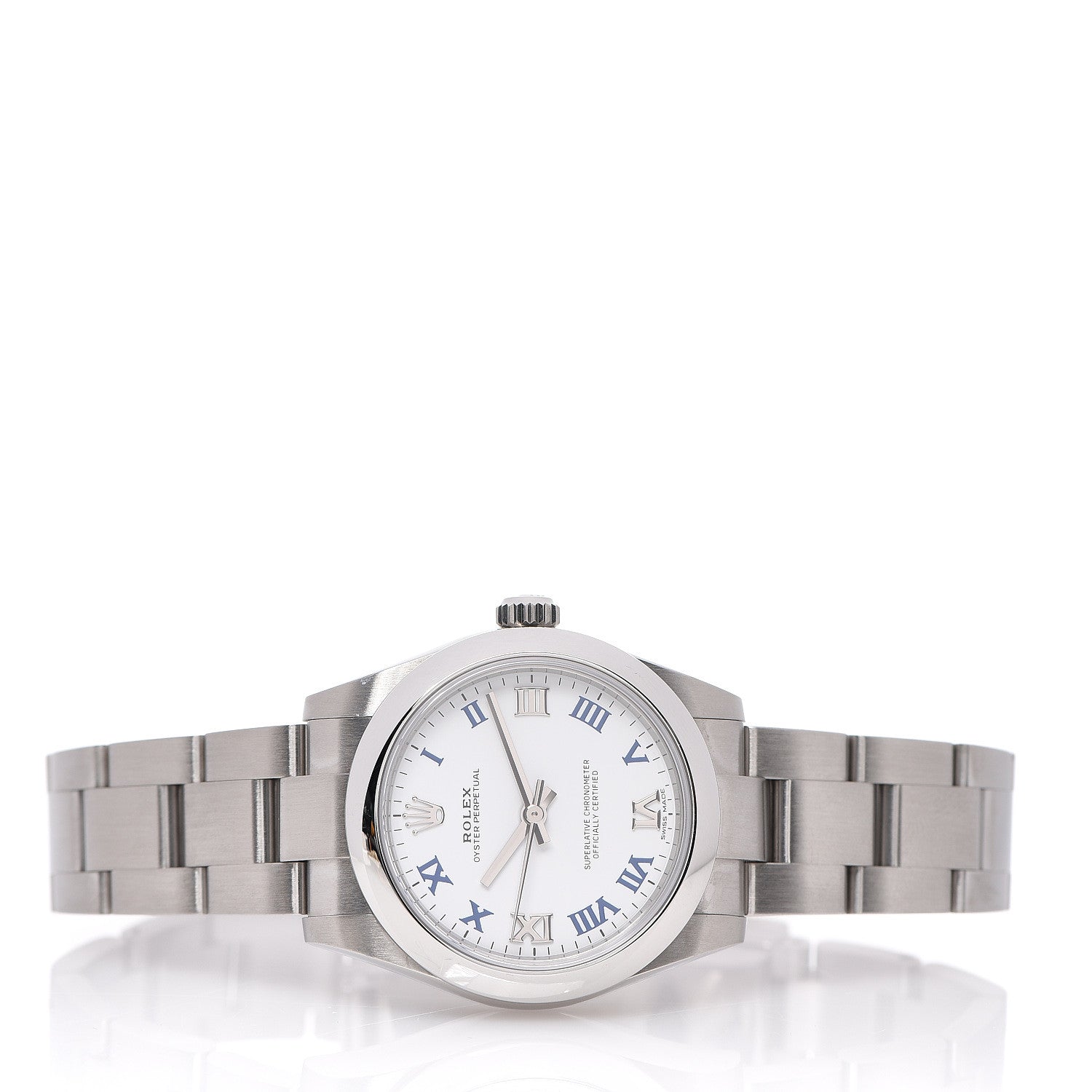 Rolex Stainless Steel 31mm Oyster Perpetual Watch White Roman 177200 2 of 5