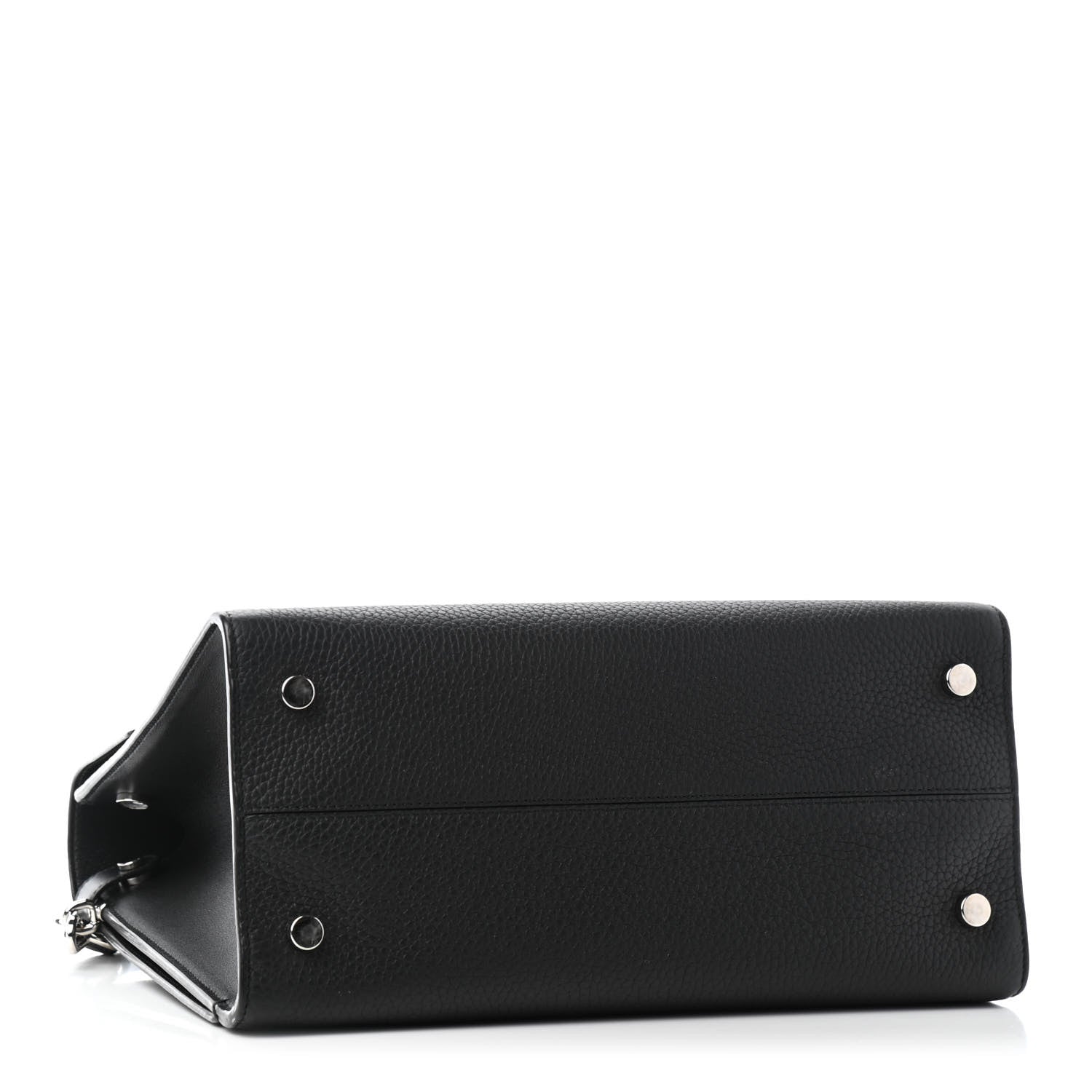 Christian Dior Grained Calfskin Medium Diorever Flap Black 3 of 5