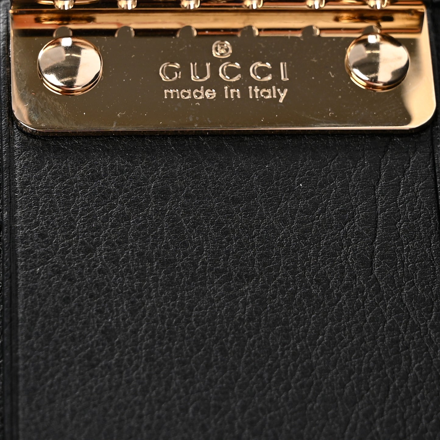 Guccissima 6 Key Holder Case Black