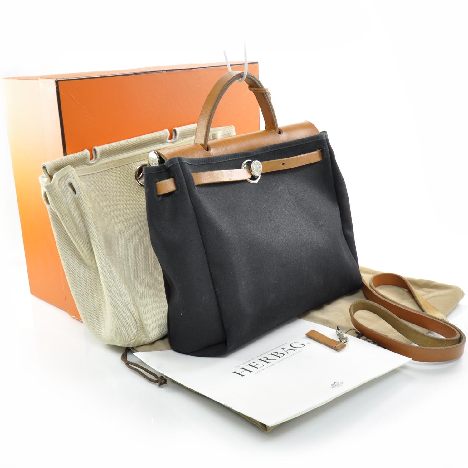Hermes Toile HERBAG PM Black 3 of 10