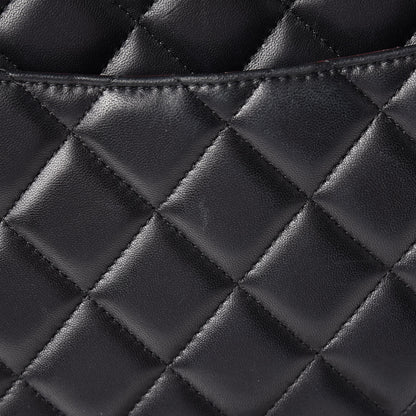 Chanel Lambskin Quilted Maxi Double Flap Black 8 of 18