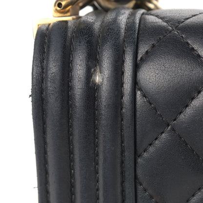 Chanel Lambskin Quilted Large Boy Flap Black 24 of 25