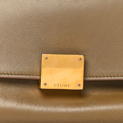 Celine Smooth Calfskin Medium Bicolor Trapeze Taupe Fuchsia 7 of 15