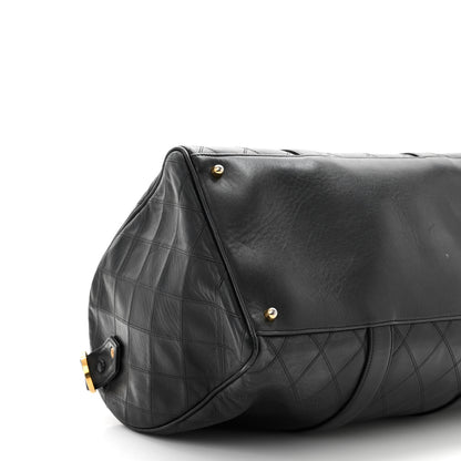 Chanel Calfskin Stitched CC Boston Black 8 of 10