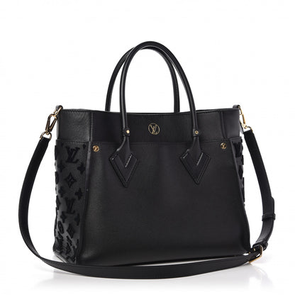 Louis Vuitton Calfskin Monogram Tufting On My Side Black 3 of 9