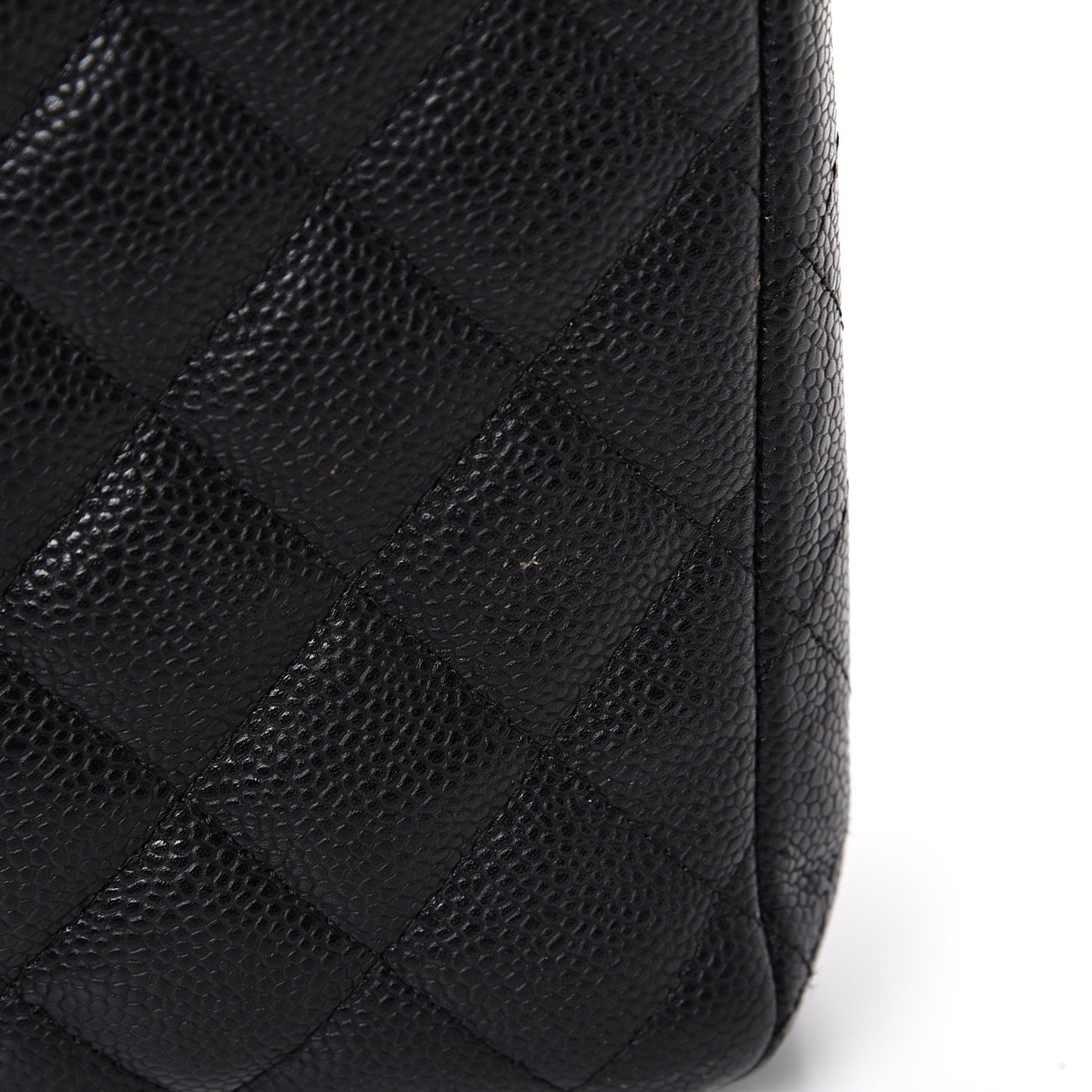 Caviar Quilted Maxi Double Flap Black
