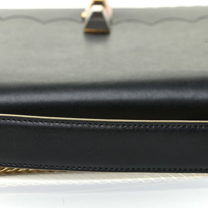 Fendi Vitello Liberty Scalloped Studded Kan I Shoulder Bag Black 17 of 18