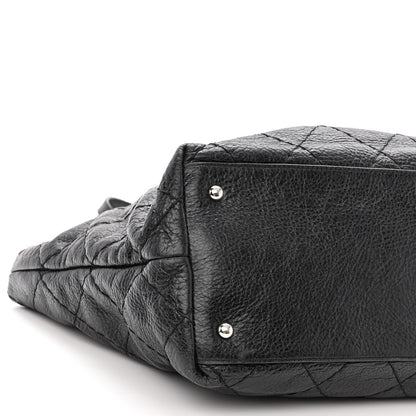 Chanel Glazed Calfskin Large On The Road Tote Black 10 of 12