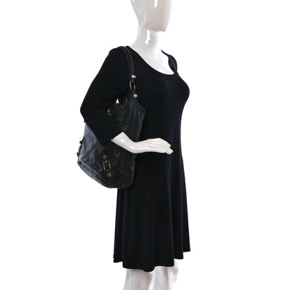 Balenciaga Chevre Giant 21 Silver Hardware Day Hobo Black 2 of 18