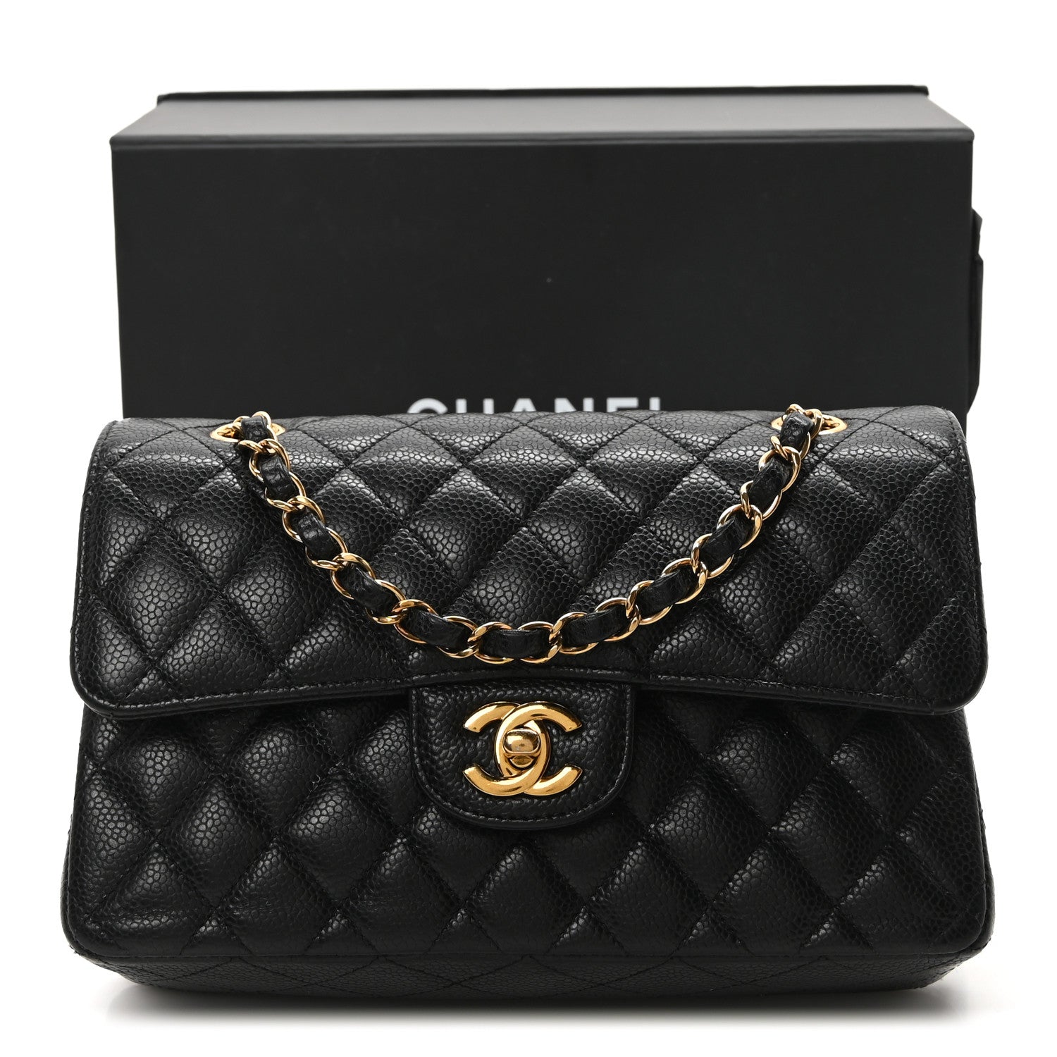Chanel Caviar Quilted Small Double Flap Black 11 of 11