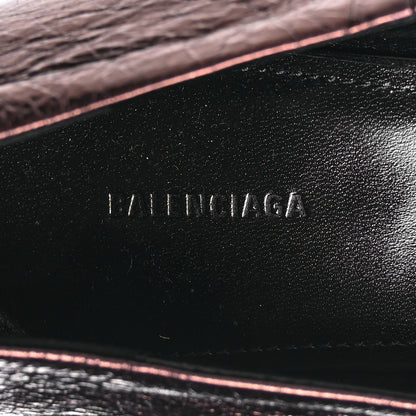 Balenciaga Metallic Calfskin BB Square Knife 80mm Pumps 37 Bronze 6 of 7