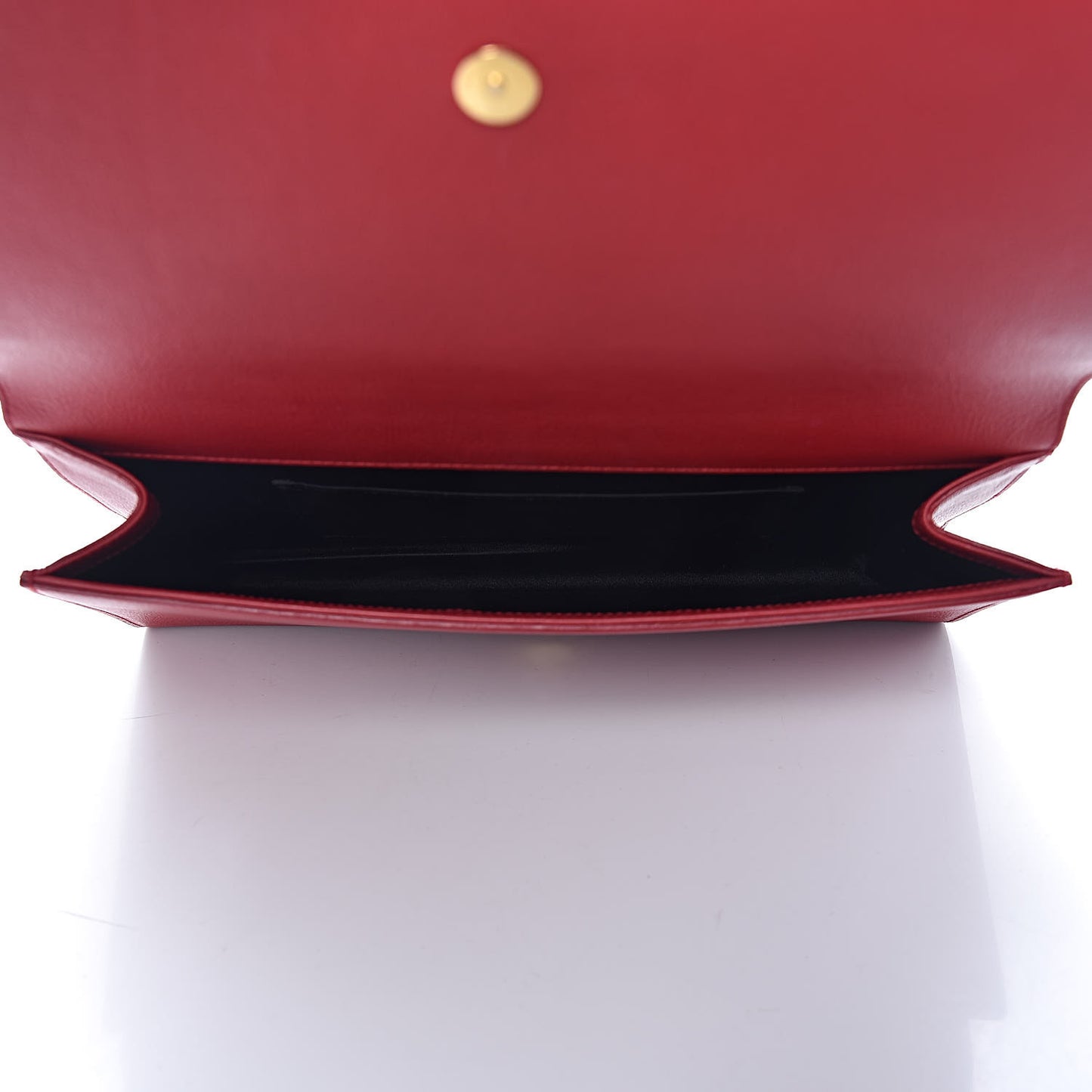 Calfskin Monogram Large Belle De Jour Clutch Red