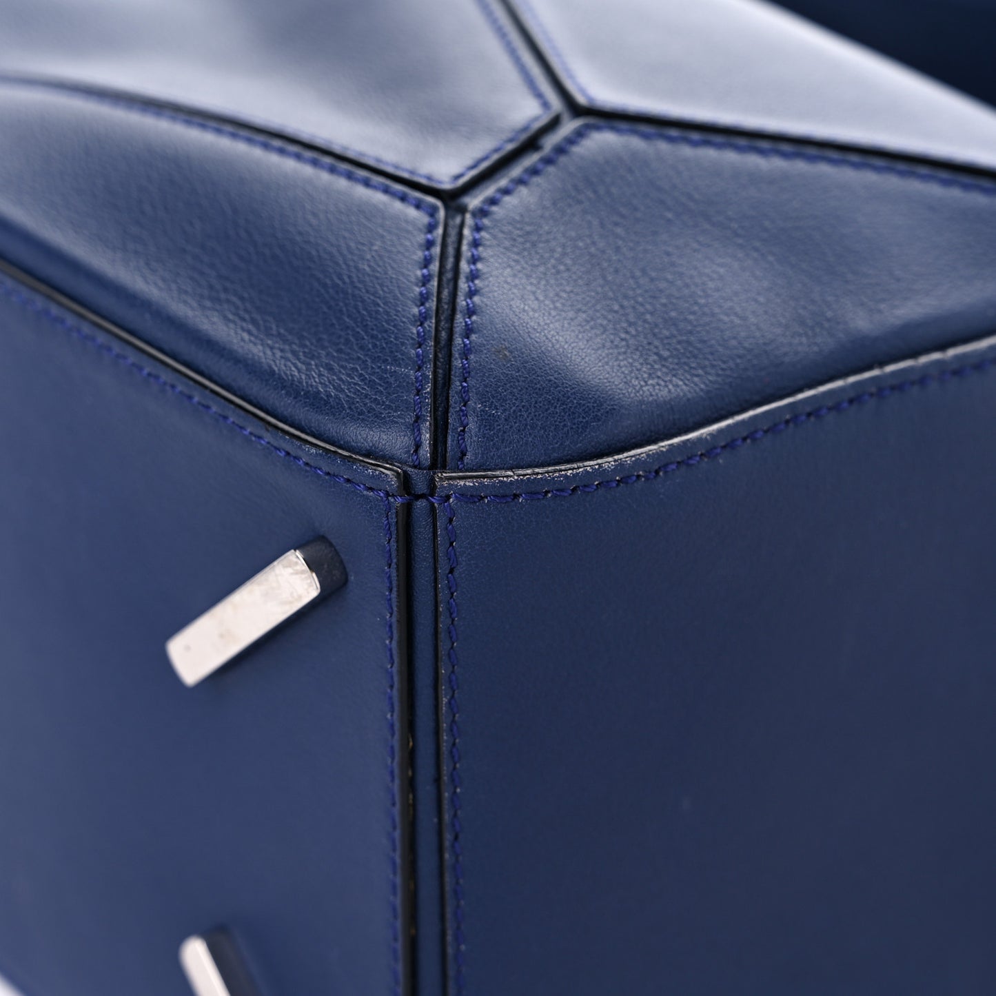 Calfskin Medium Puzzle Bag Marine