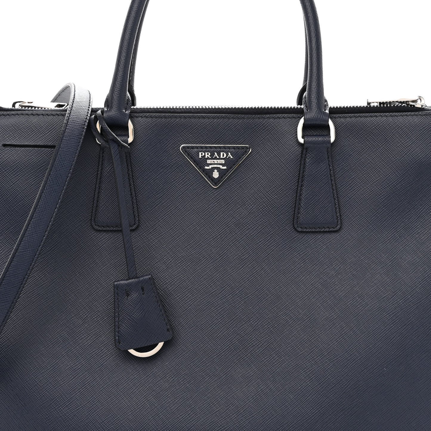 Saffiano Lux Large Galleria Double Zip Tote Baltico