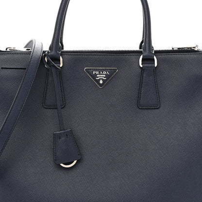 Prada Saffiano Lux Large Galleria Double Zip Tote Baltico 7 of 9