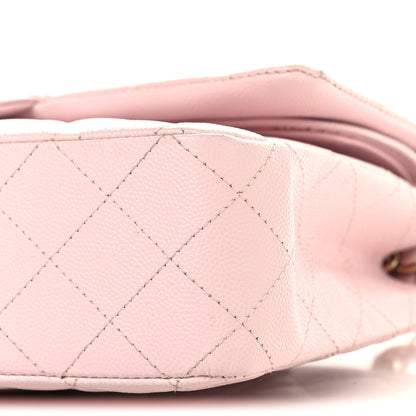 Chanel Caviar Quilted Medium Double Flap Light Pink 10 of 10