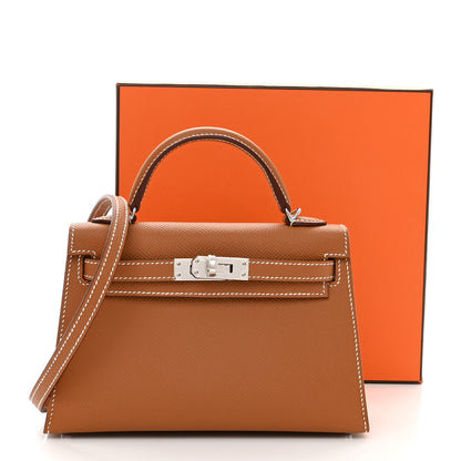 Hermes Epsom Mini Kelly Sellier 20 Gold 12 of 12