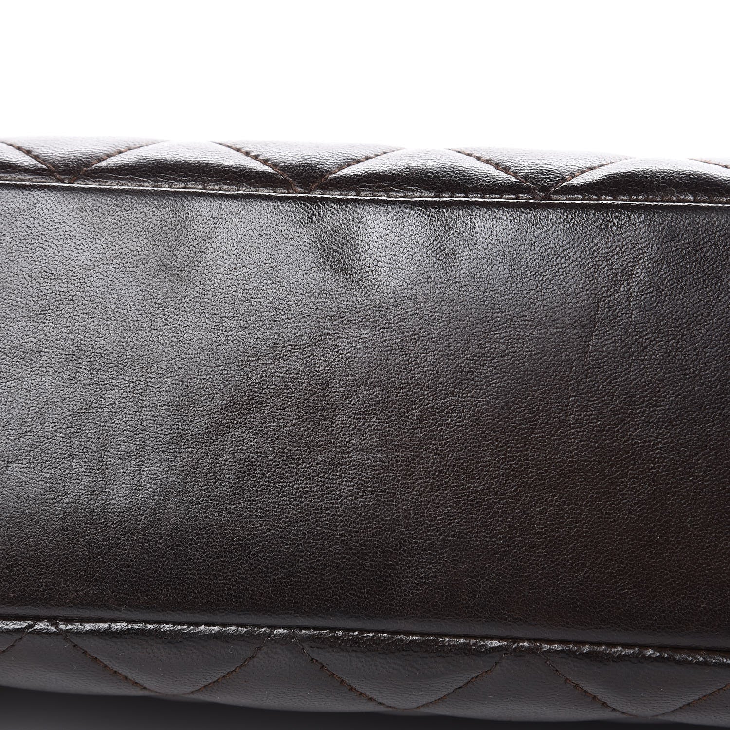 Chanel Lambskin Quilted Shoulder Bag Dark Brown 15 of 17
