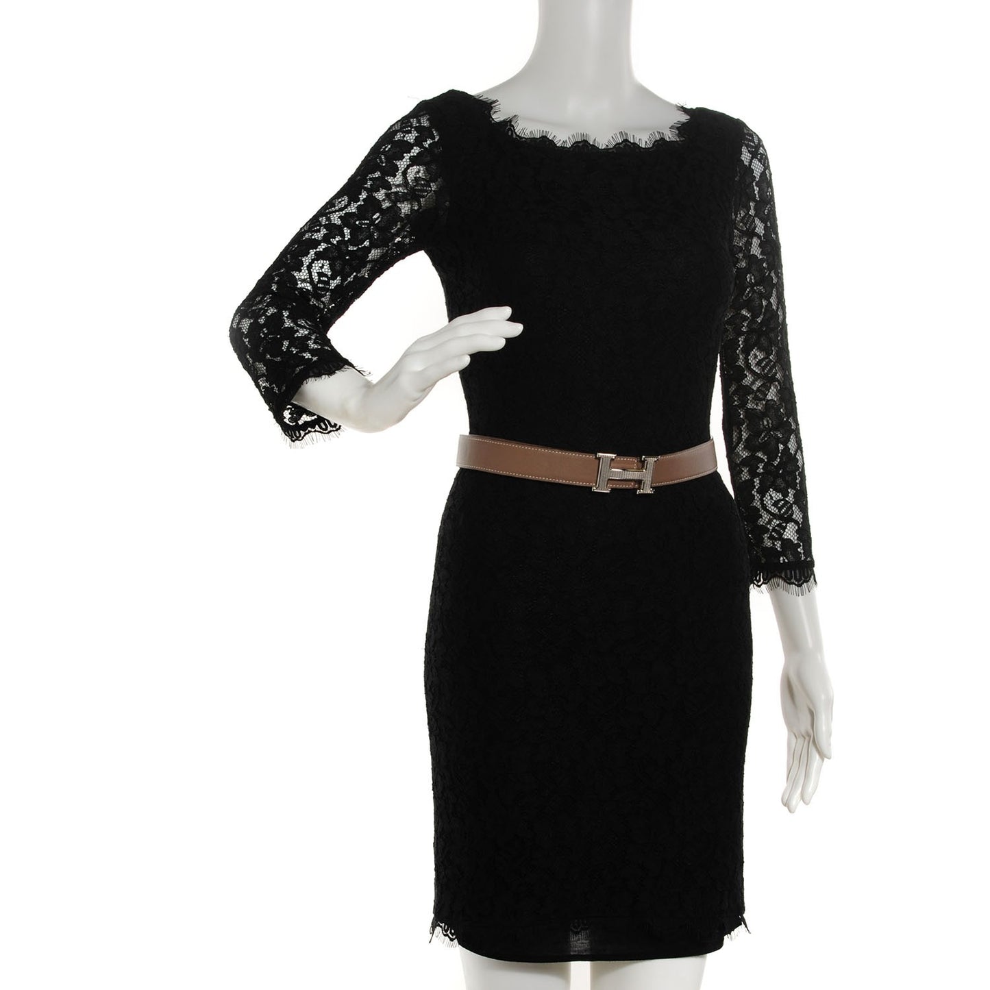 Swift Epsom Guilloche 32mm H Belt 80 Etoupe Bleu De Malte