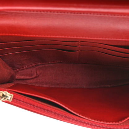 Chanel Caviar Quilted Boy Wallet On Chain WOC Red 6 of 13