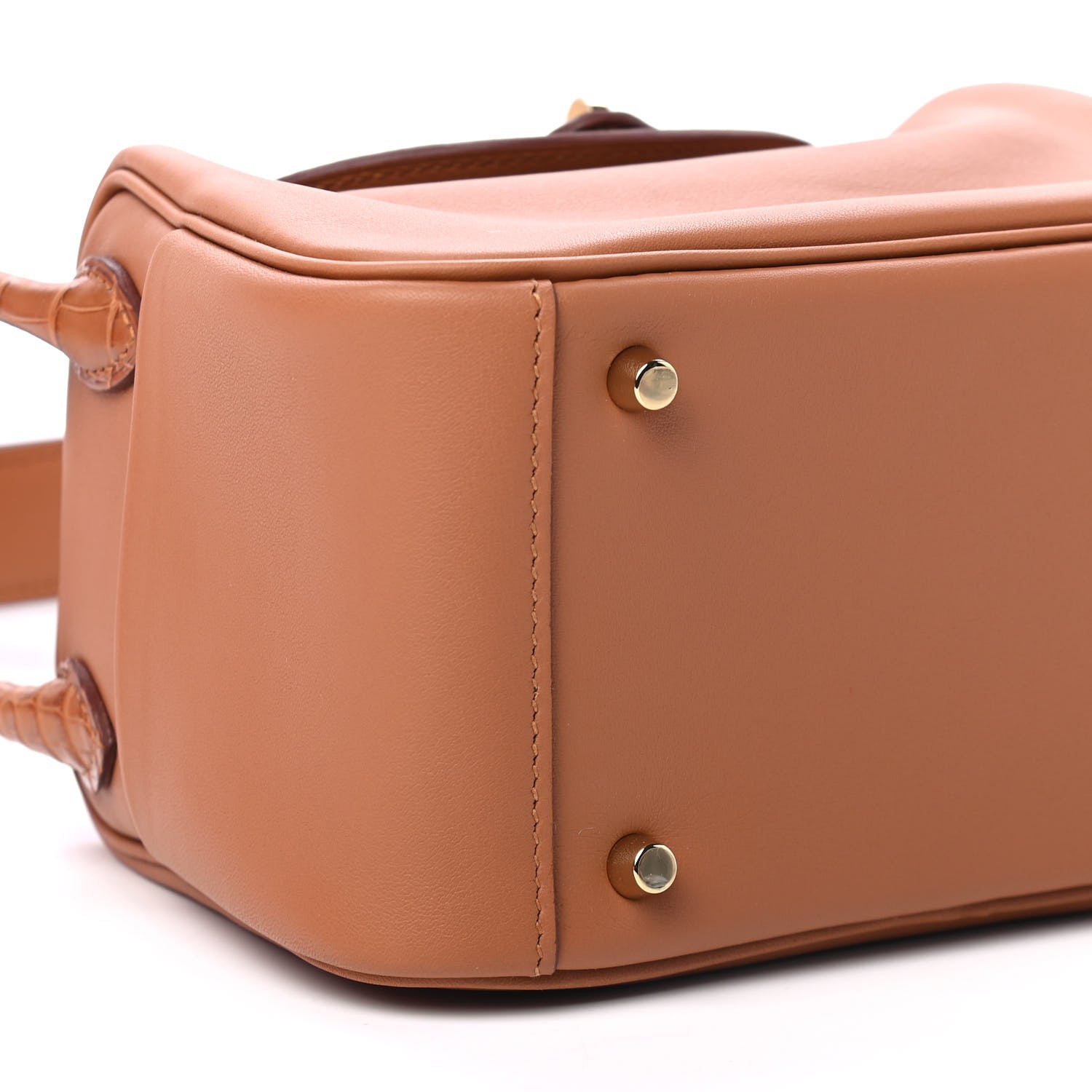 Hermes Matte Alligator Swift Mini Touch Lindy 20 Gold 8 of 9