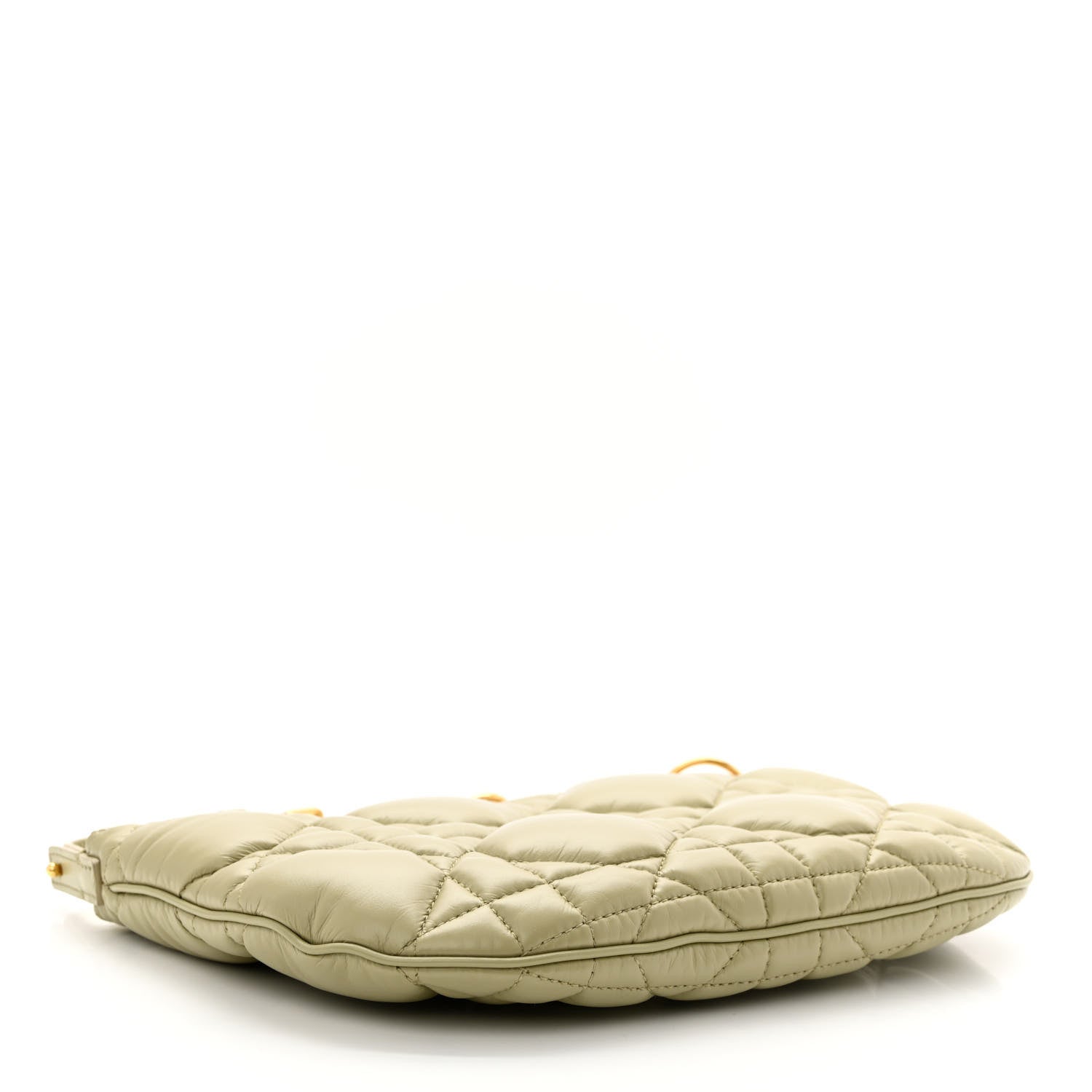 Christian Dior Calfskin Cannage Caro Pouch Desert Sage 4 of 11