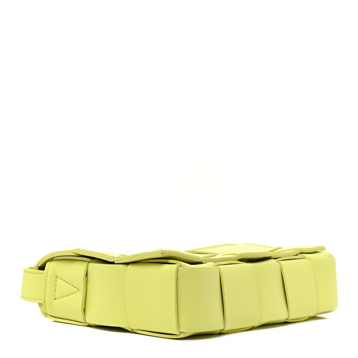 Lambskin Maxi Intrecciato Cassette Crossbody Bag Seagrass