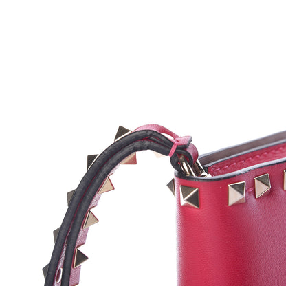 Valentino Garavani Nappa Rockstud Wristlet Clutch Cyclamin 8 of 11