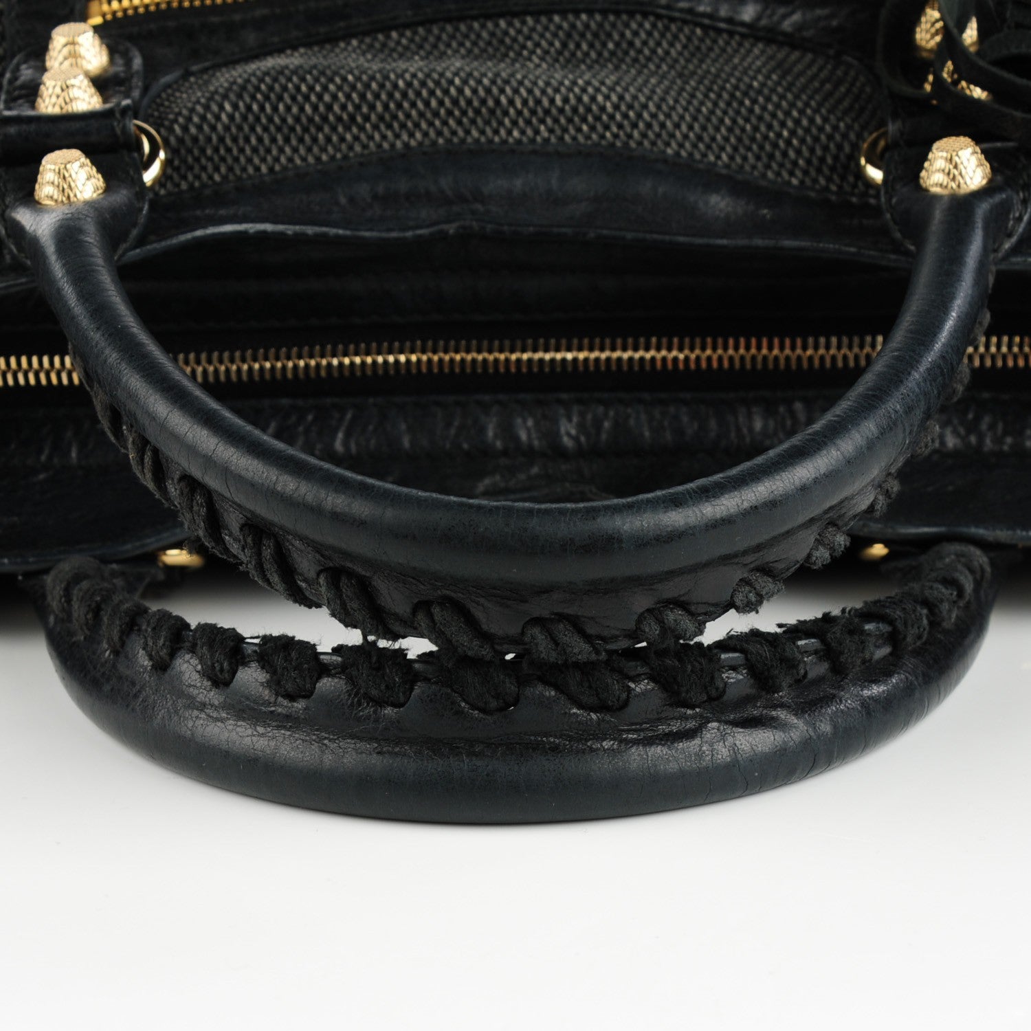 Balenciaga Agneau Canvas Giant 12 Gold Hardware City Black 3 of 9