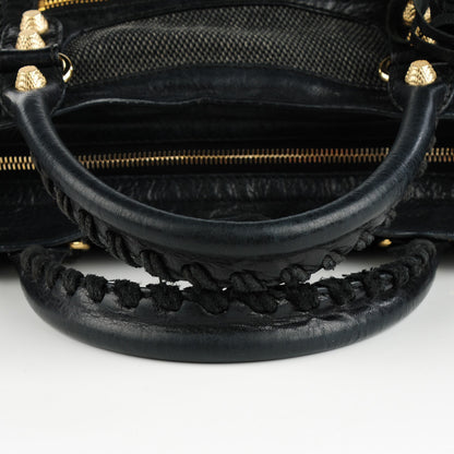Balenciaga Agneau Canvas Giant 12 Gold Hardware City Black 3 of 9