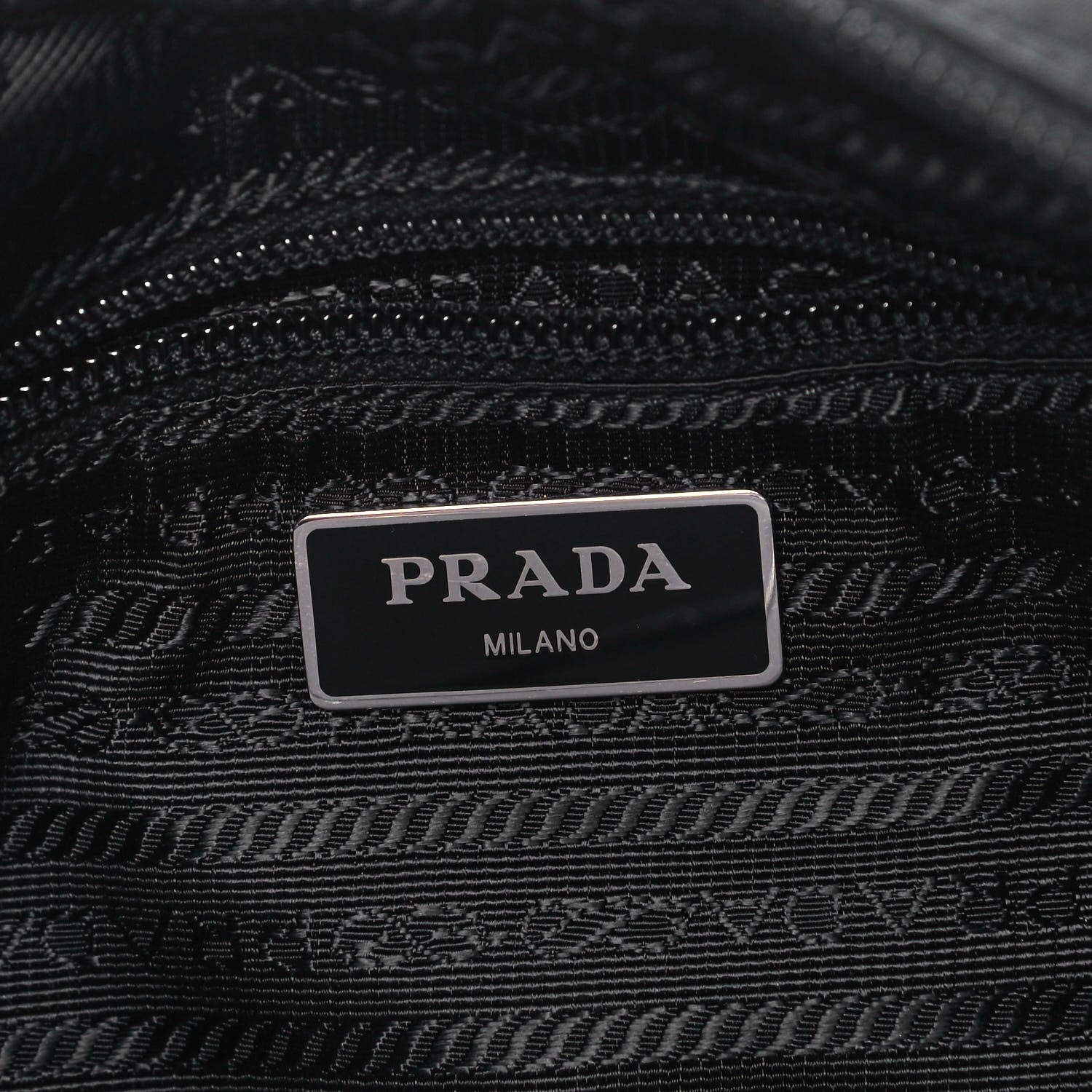 Prada Tessuto Nylon Studded New Vela Shoulder Bag Black Fuoco 7 of 8