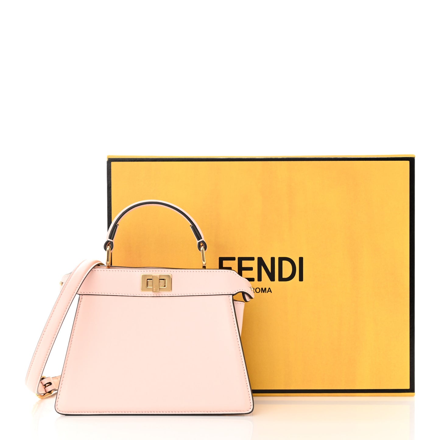 Shiny Nappa Petite Peekaboo I SEE U Satchel Rosa Confetto