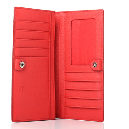 MCM Calfskin Ottomar Large Klara Two Fold Wallet Marigold Orange 5 of 8