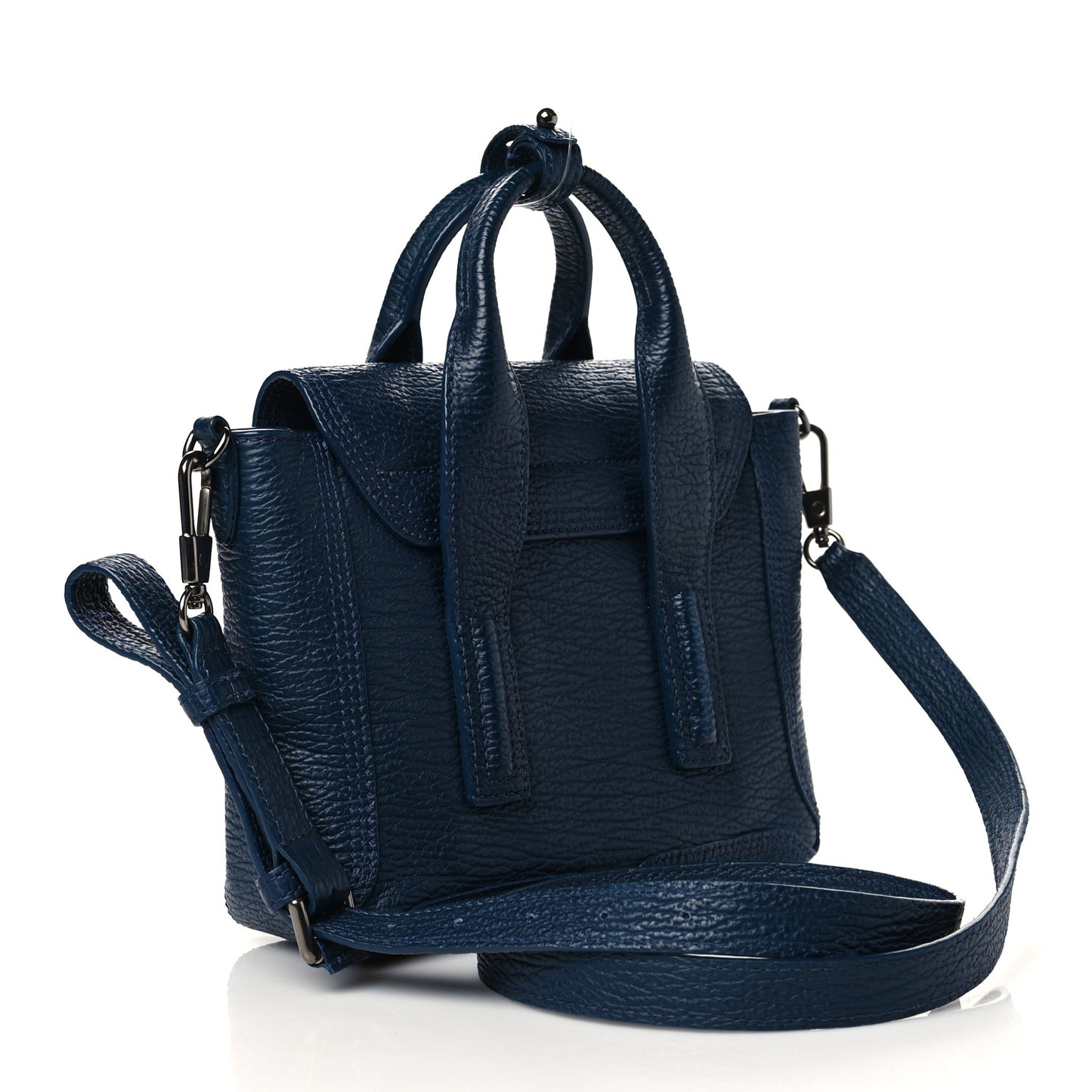 Textured Calfskin Mini Pashli Satchel Ink