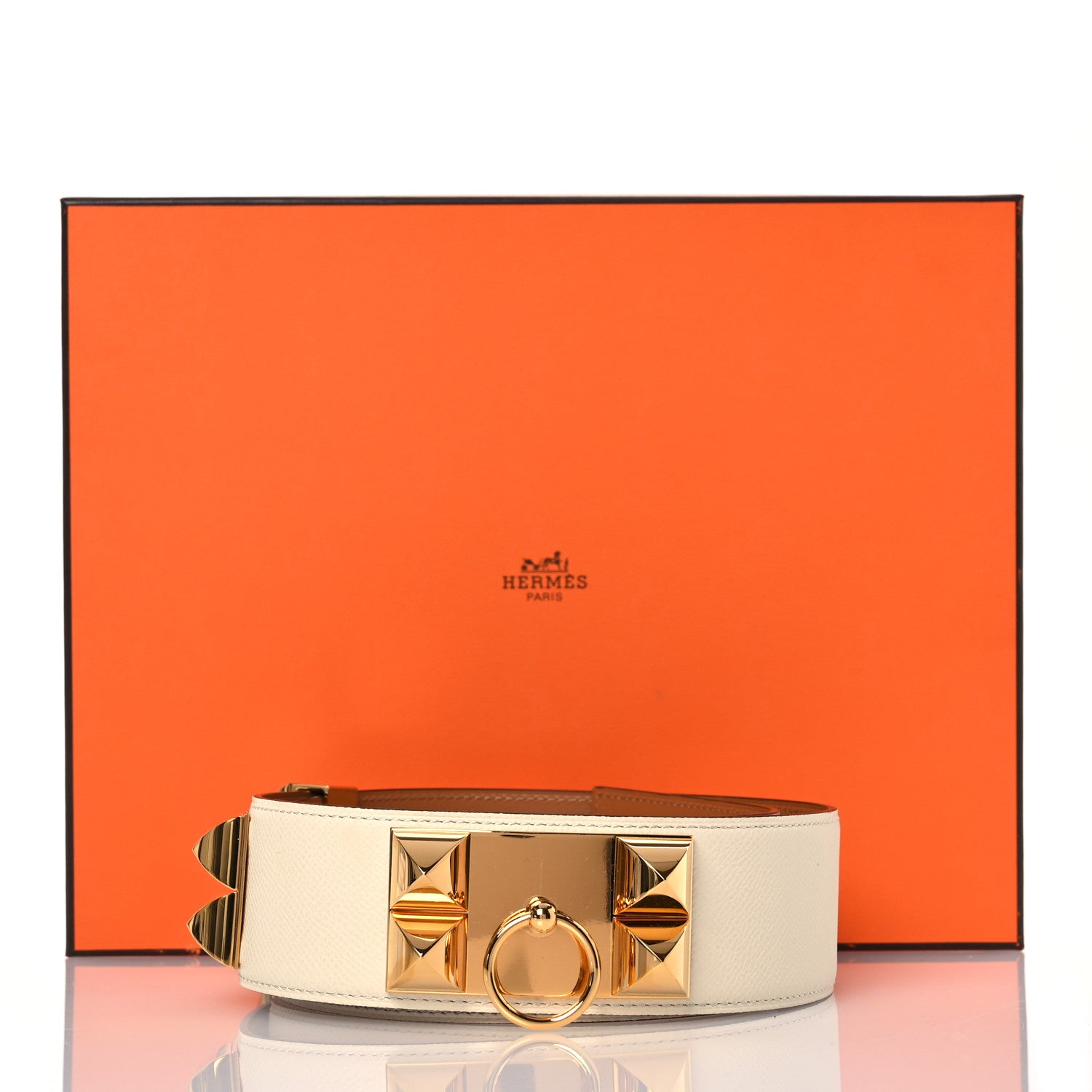 Hermes Epsom Collier De Chien CDC Belt 75 30 Nata Gold 8 of 8