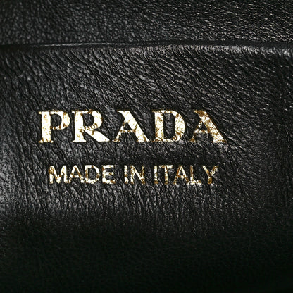 Prada Soft Calfskin Arque Shoulder Bag Black 6 of 12