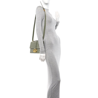 Christian Dior Smooth Calfskin 30 Montaigne Flap Bag Mint Green 2 of 10