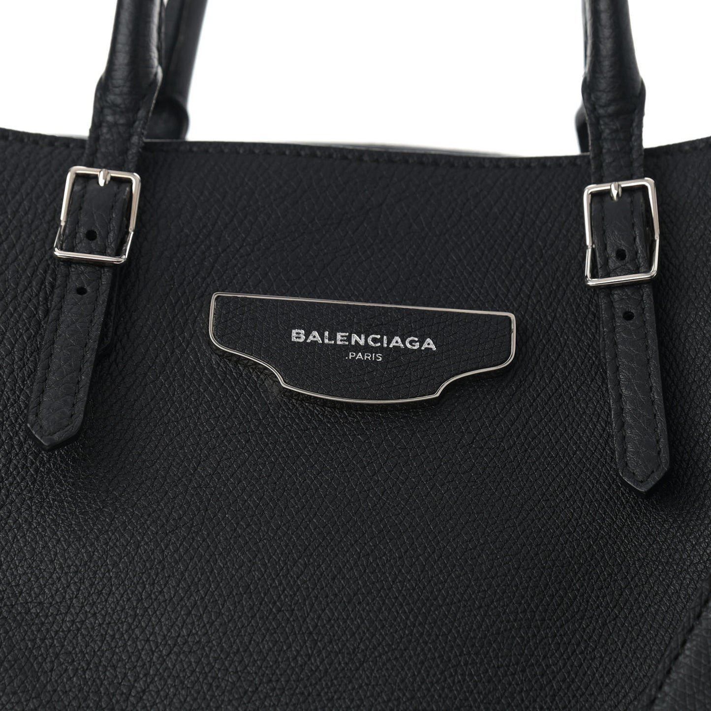 Calfskin Papier A4 Zip Around Plate Tote Black