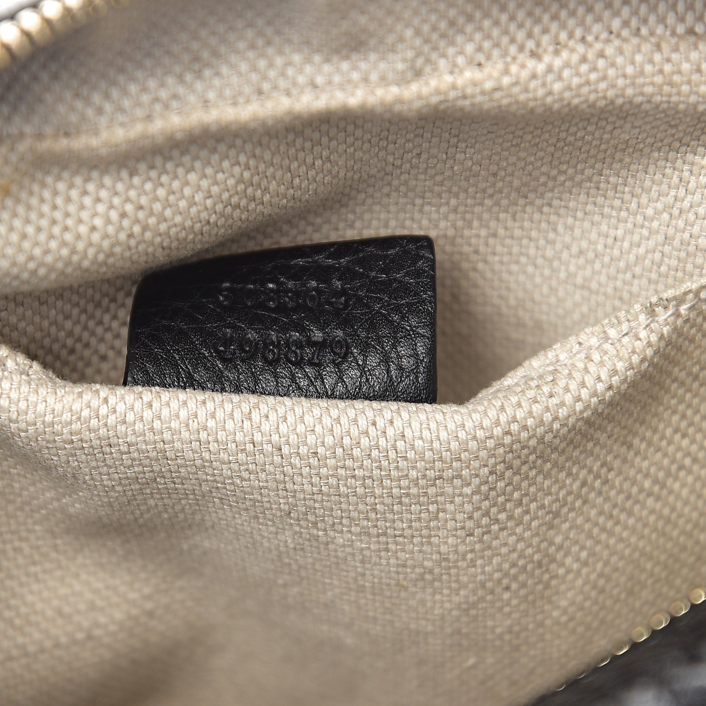 Pebbled Calfskin Small Soho Disco Bag Black