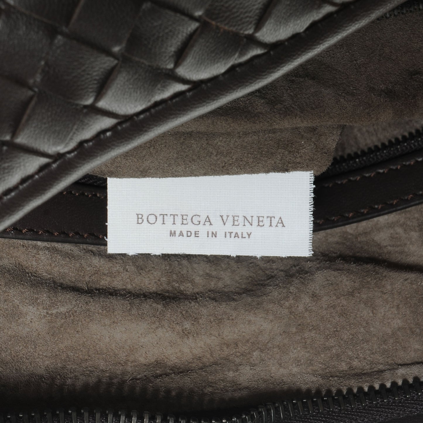 Nappa Intrecciato Medium Veneta Hobo Ebano
