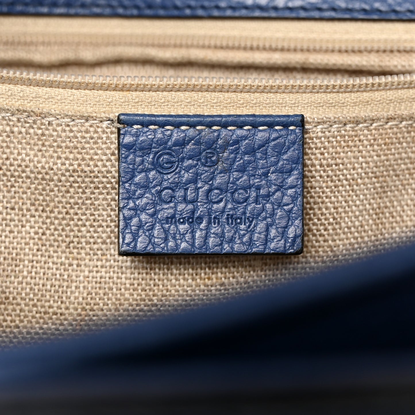 Dollar Calfskin Interlocking G Shoulder Bag Caspian