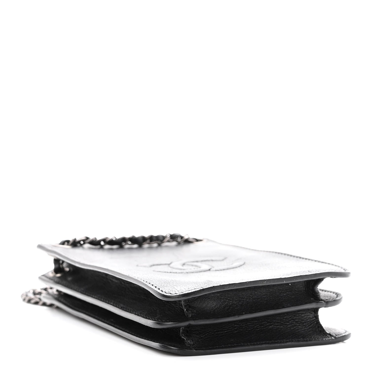 Chanel Calfskin CC Phone Holder Crossbody Black 4 of 12
